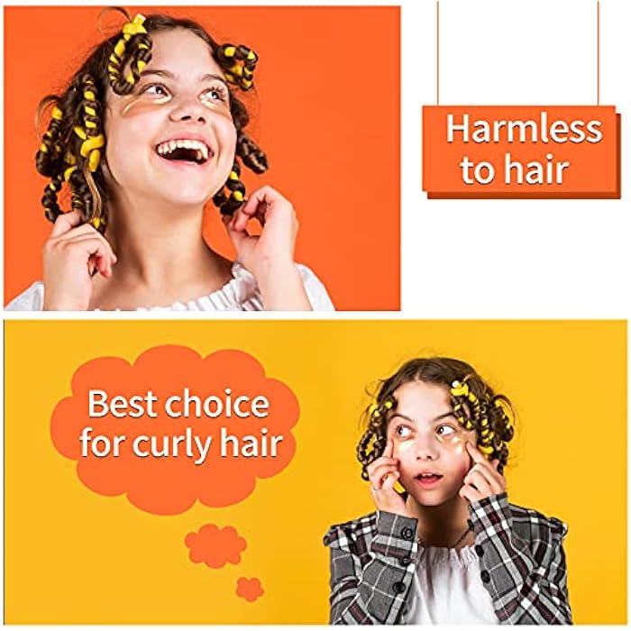 Elcoho 36 Pieces 9.45 x 0.63 Inch Inch Flexible Curling Rods Twist-flex Foam Hair Roller Hair Curlers Rollers Flexible Curling Iron, 4 Comb, 1 Satin Bonnet, 1 Cosmetic Bag (Purple, Pink, Red, Yellow) - Image 5